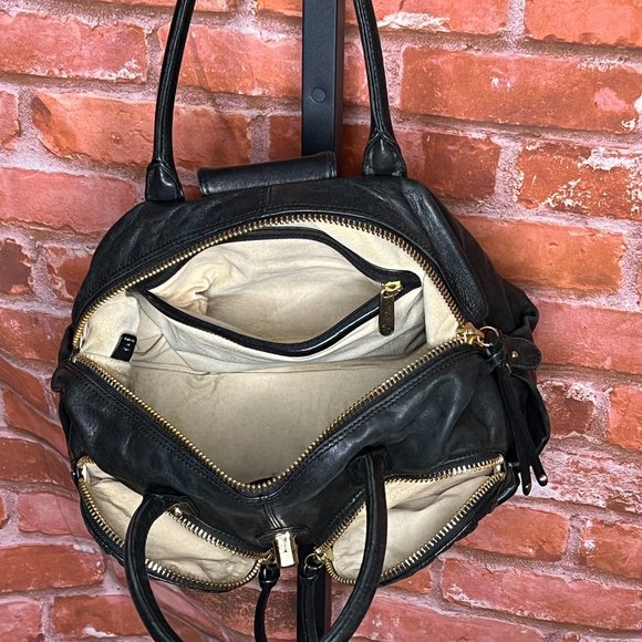 Botkier Bianka Black Leather Satchel Bag - Picture 3 of 7